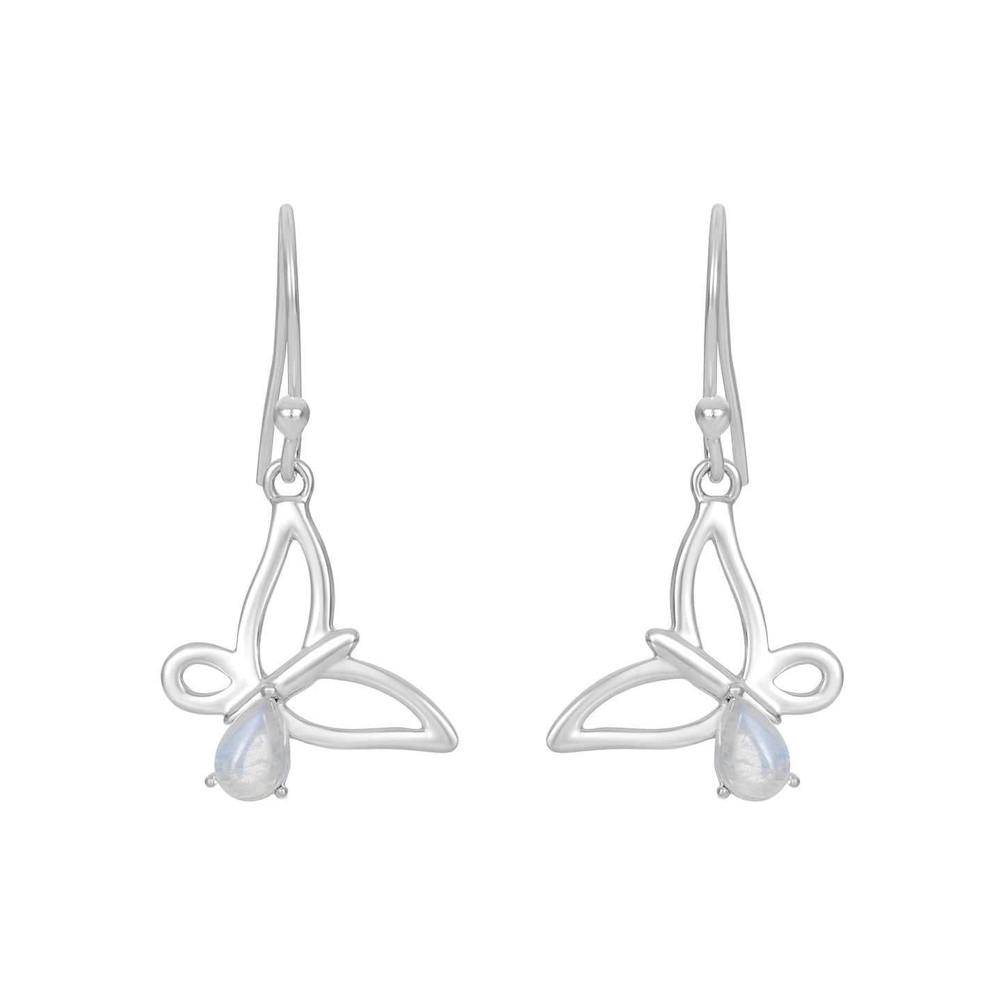 Sterling Silver Earrings Moonstone  IGE-426