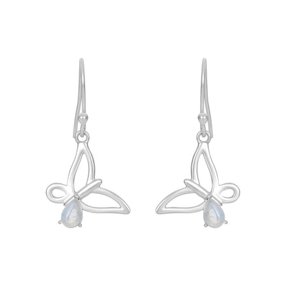 Sterling Silver Earrings Moonstone  IGE-426