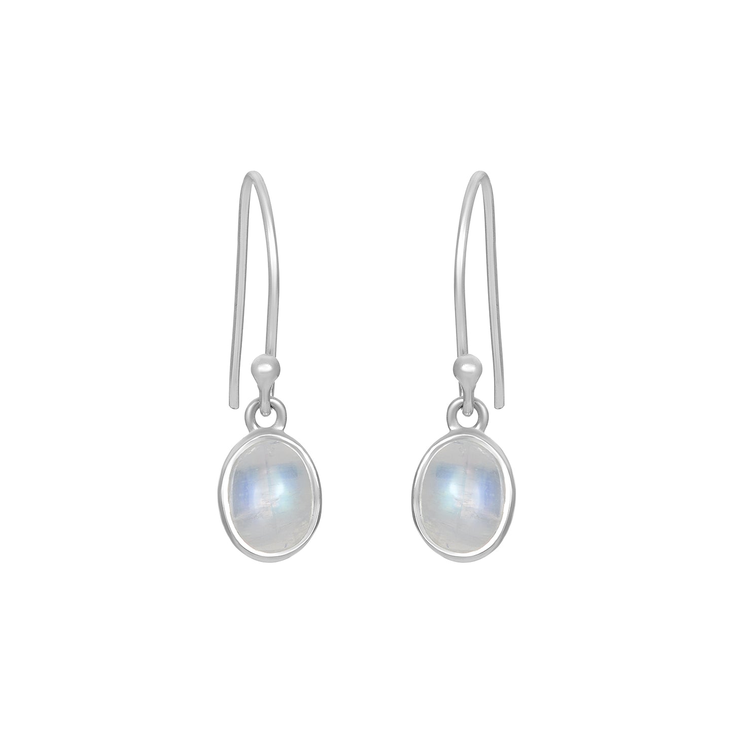 Sterling Silver Earrings Moonstone  IGE-1242