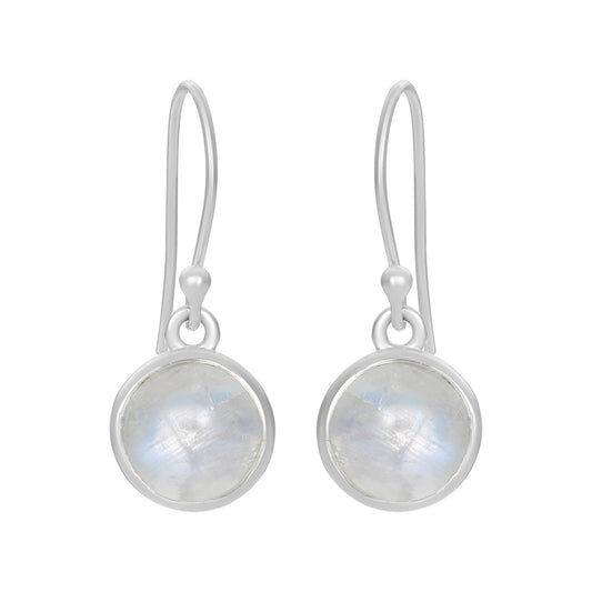 Sterling Silver Earrings Moonstone  IGE-1133