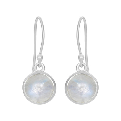 Sterling Silver Earrings Moonstone  IGE-1133