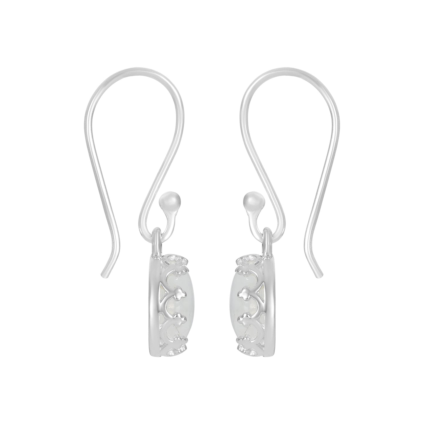 Sterling Silver Earrings Moonstone  IGE-1007