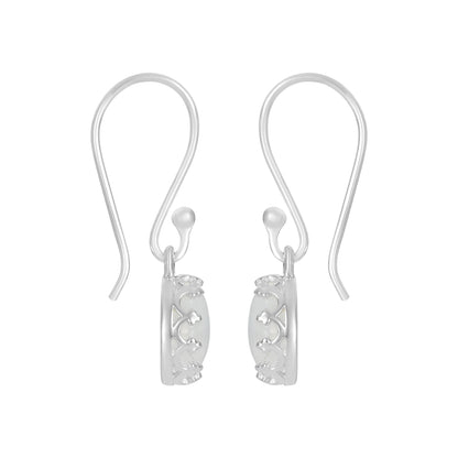 Sterling Silver Earrings Moonstone  IGE-1007