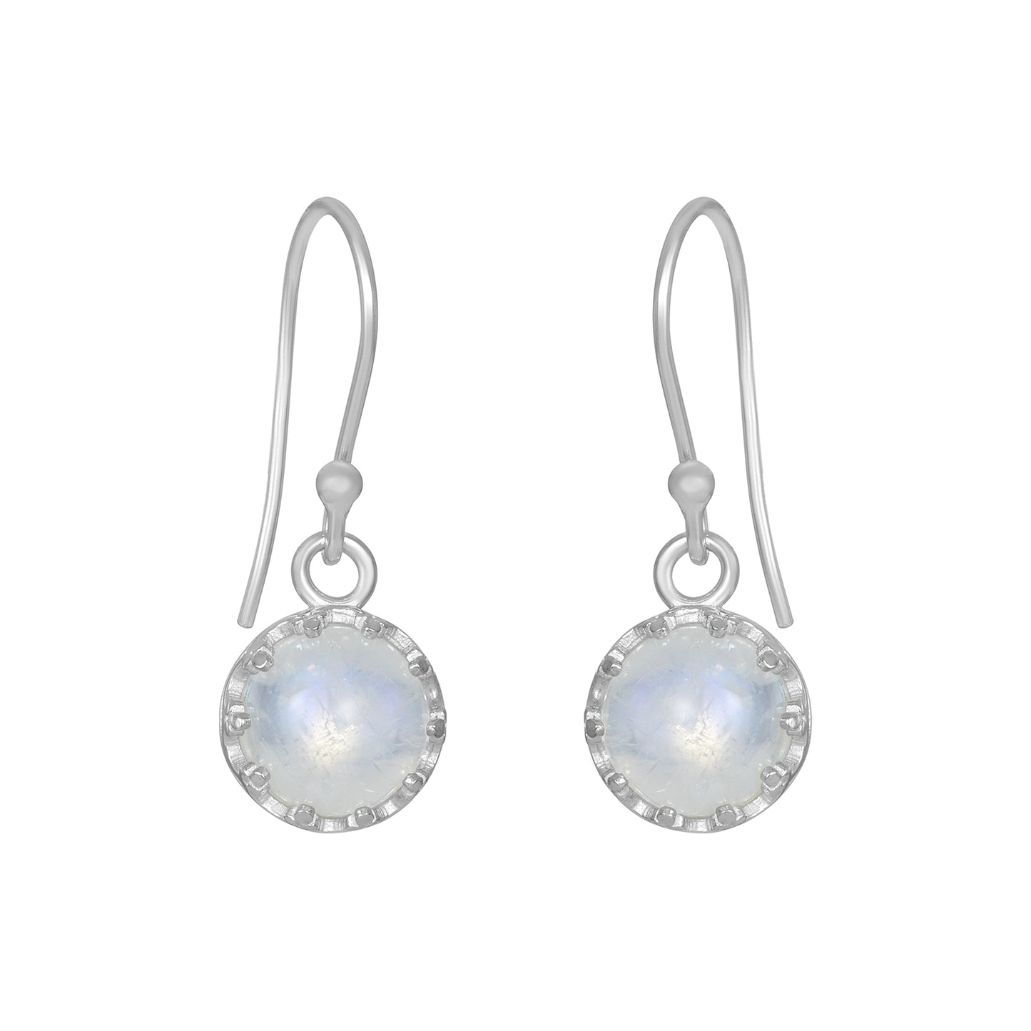 Sterling Silver Earrings Moonstone  IGE-834