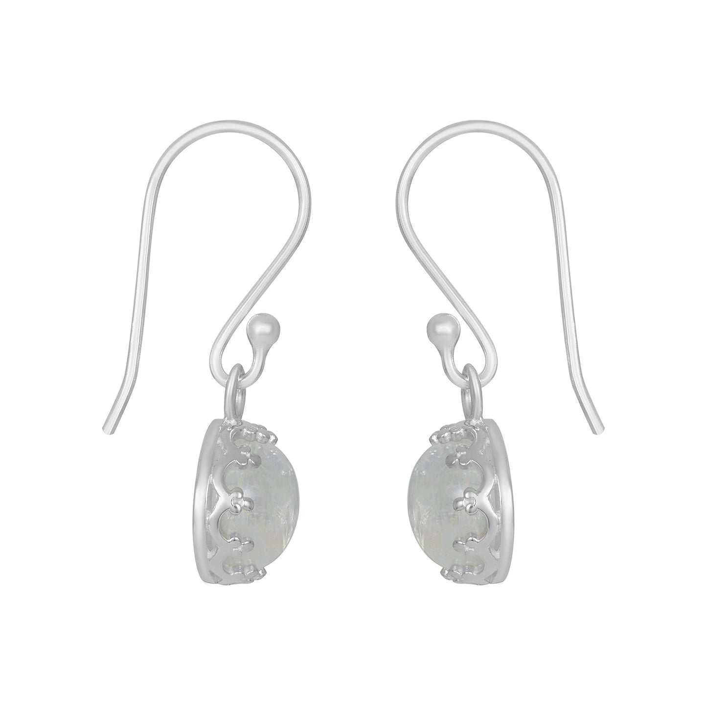 Sterling Silver Earrings Moonstone  IGE-834