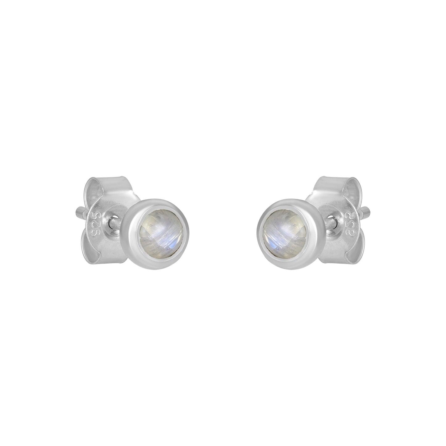 Sterling Silver Earrings Moonstone  IGE-1072