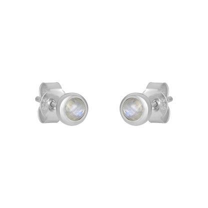 Sterling Silver Earrings Moonstone  IGE-1072