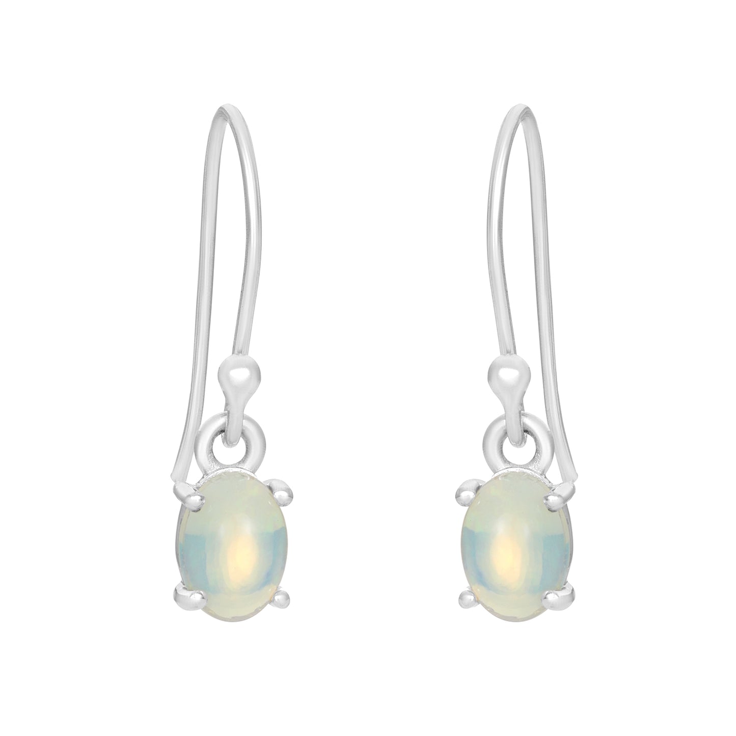 Sterling Silver Earrings Opal  IGE-1177