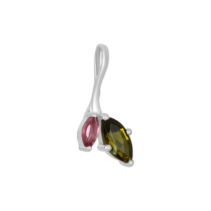 Sterling Silver Pendant Tourmaline  IGP-674