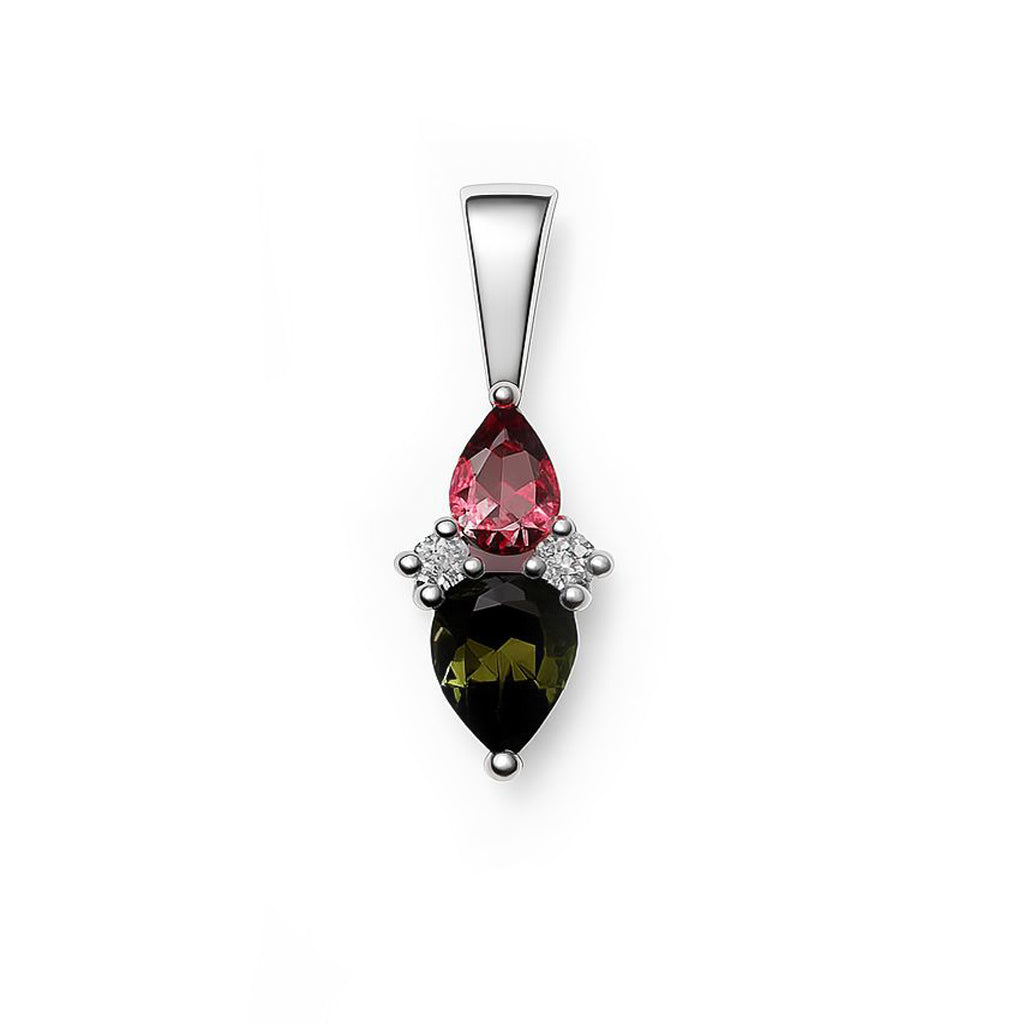 Sterling Silver Pendant Tourmaline  IGP-697