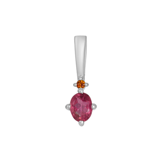 Sterling Silver Pendant Tourmaline  IGP-702