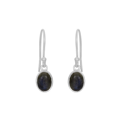 Sterling Silver Earrings Labradorite  IGE-1242