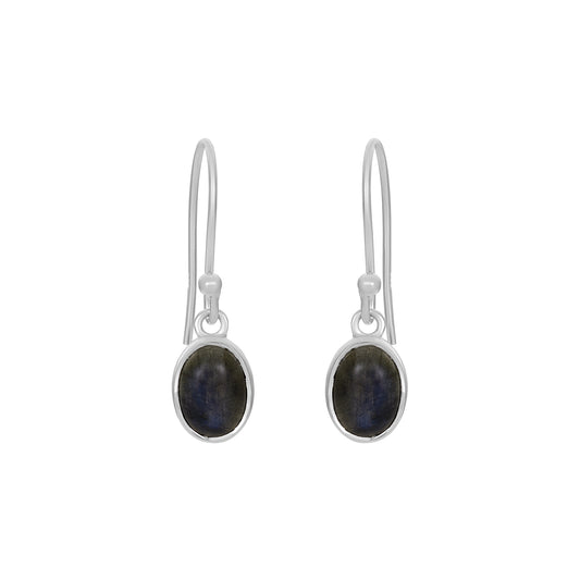 Sterling Silver Earrings Labradorite  IGE-1242