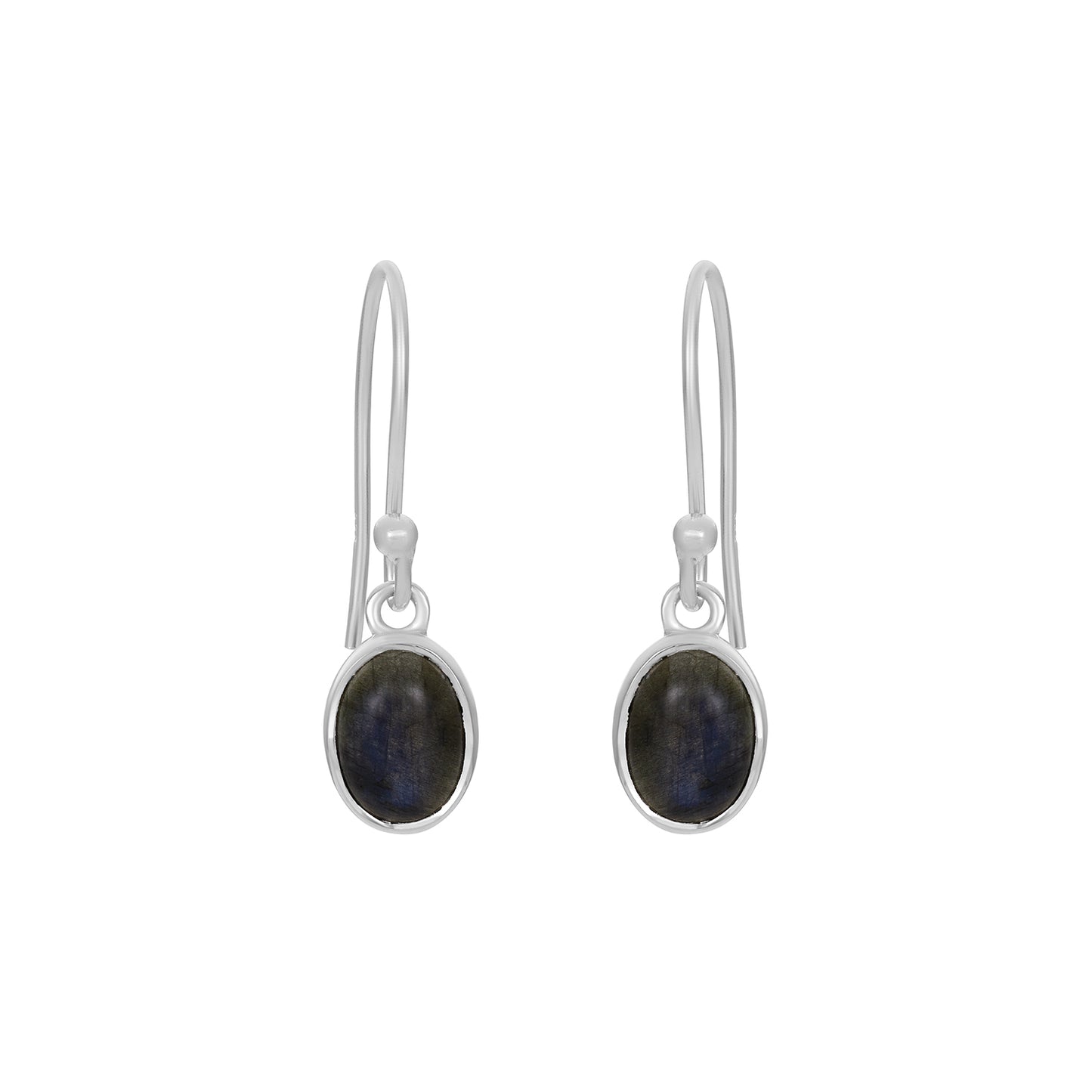 Sterling Silver Earrings Labradorite  IGE-1242