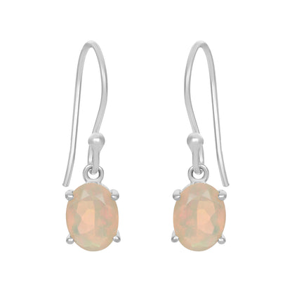 Sterling Silver Earrings Opal   IGE-673