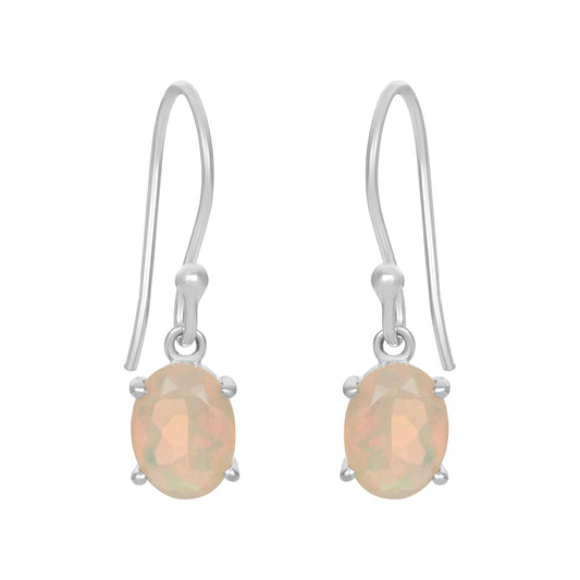 Sterling Silver Earrings Opal   IGE-673