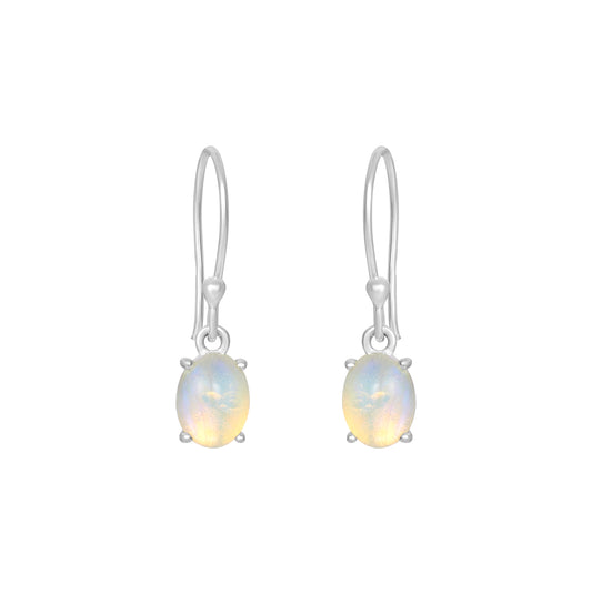 Sterling Silver Earrings Opal  IGE-1128