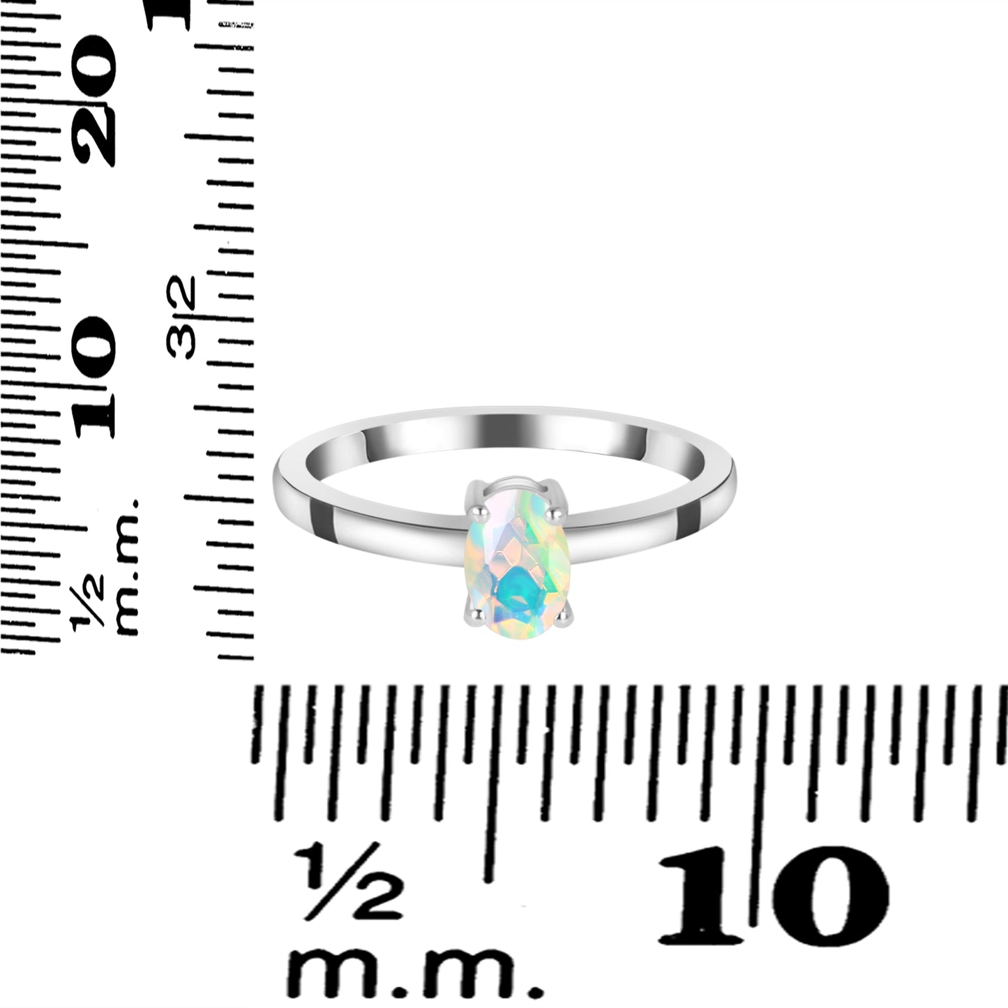 Sterling Silver Ring Opal  IGR-2515 Size 8