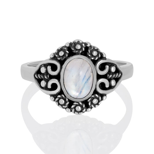 Sterling Silver Ring Moonstone  IGR-1017 Size 7
