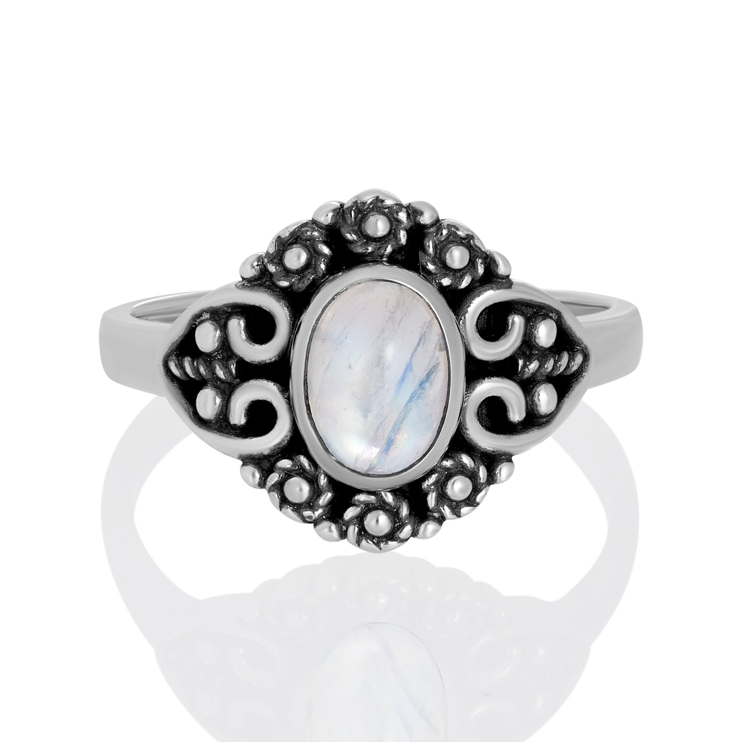 Sterling Silver Ring Moonstone  IGR-1017 Size 6