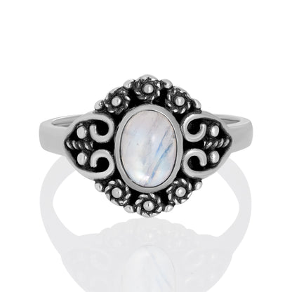 Sterling Silver Ring Moonstone  IGR-1017 Size 8