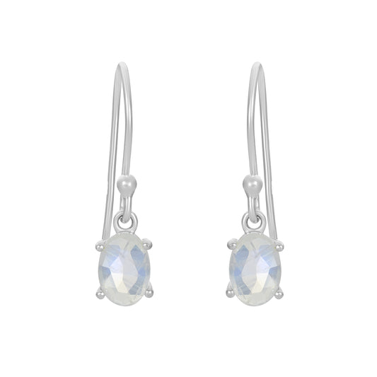 Sterling Silver Earrings Moonstone  IGE-670