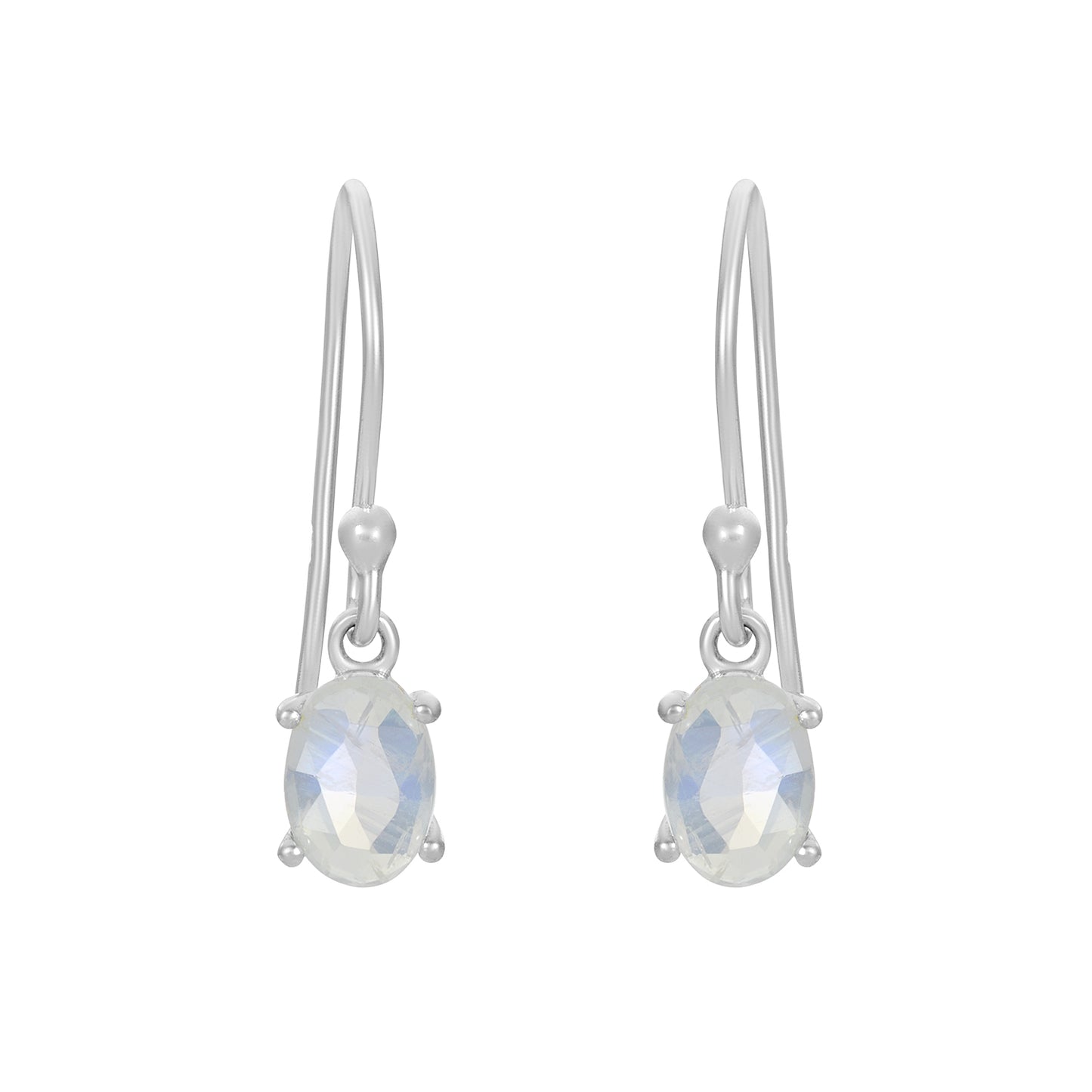 Sterling Silver Earrings Moonstone  IGE-670