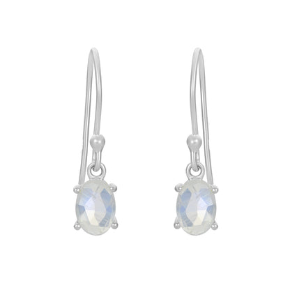 Sterling Silver Earrings Moonstone  IGE-670