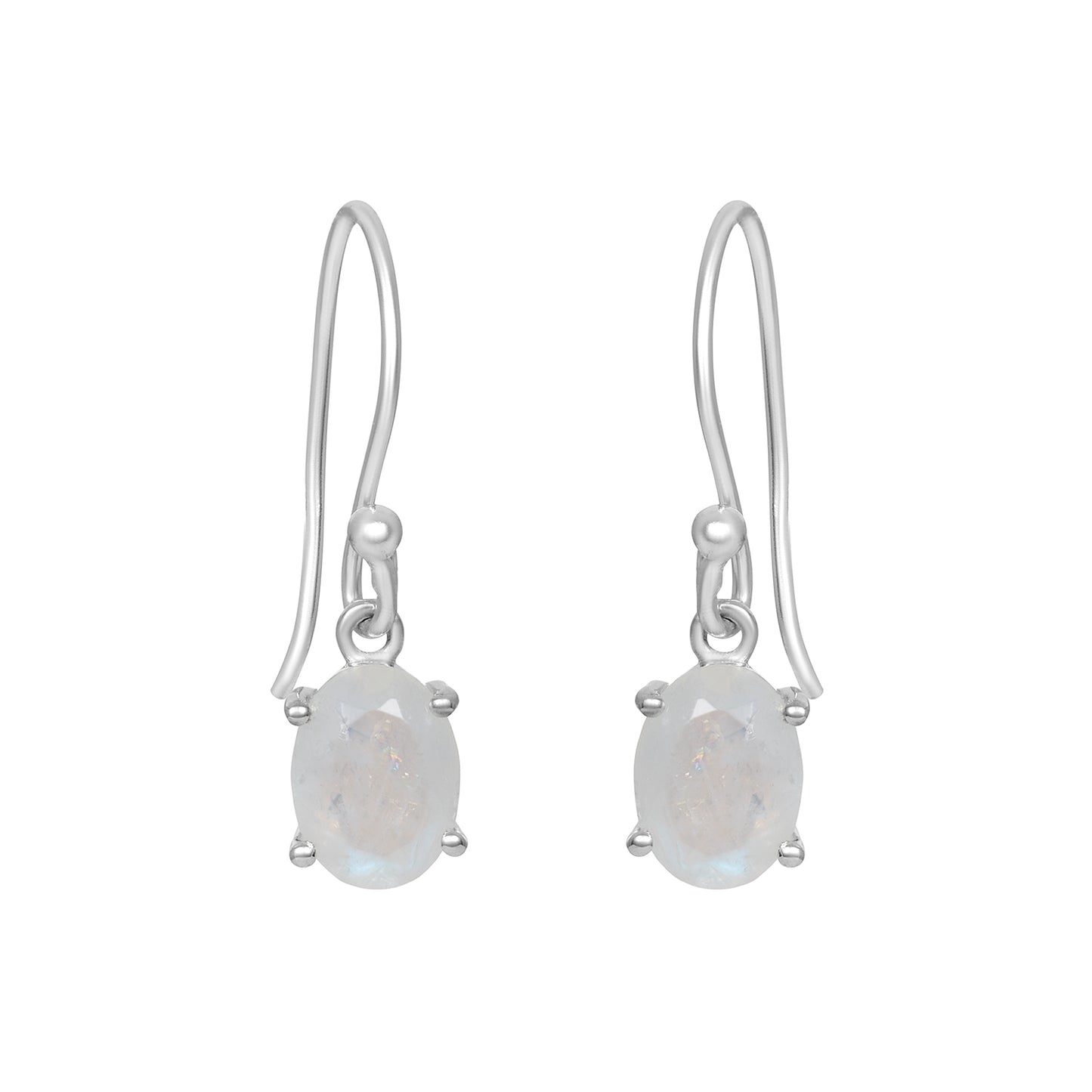 Sterling Silver Earrings Moonstone  IGE-673