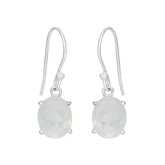 Sterling Silver Earrings Moonstone  IGE-1325