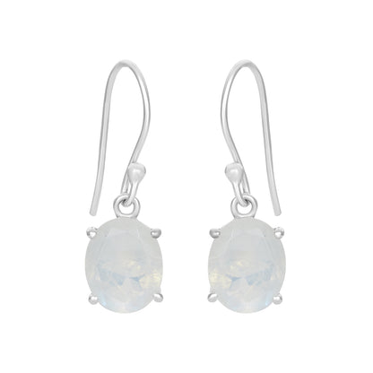 Sterling Silver Earrings Moonstone  IGE-1325