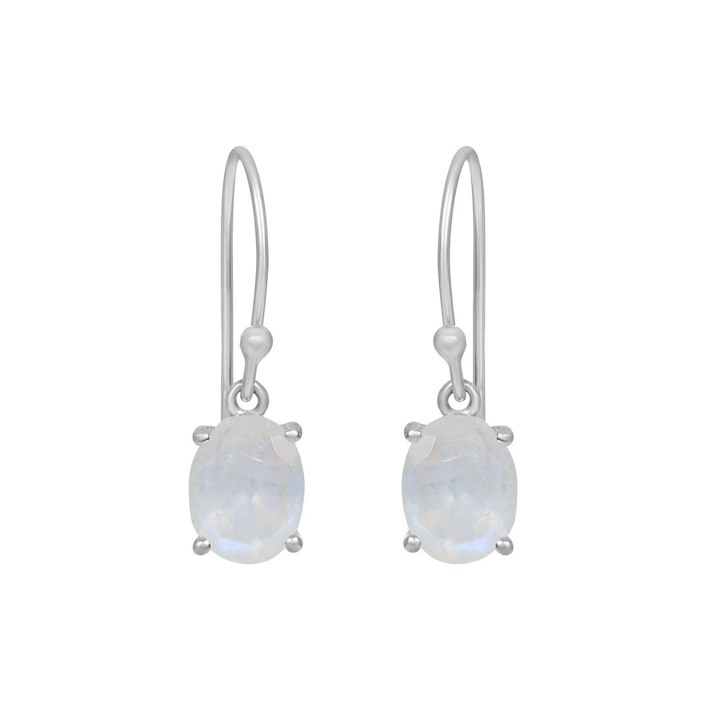 Sterling Silver Earrings Moonstone  IGE-867