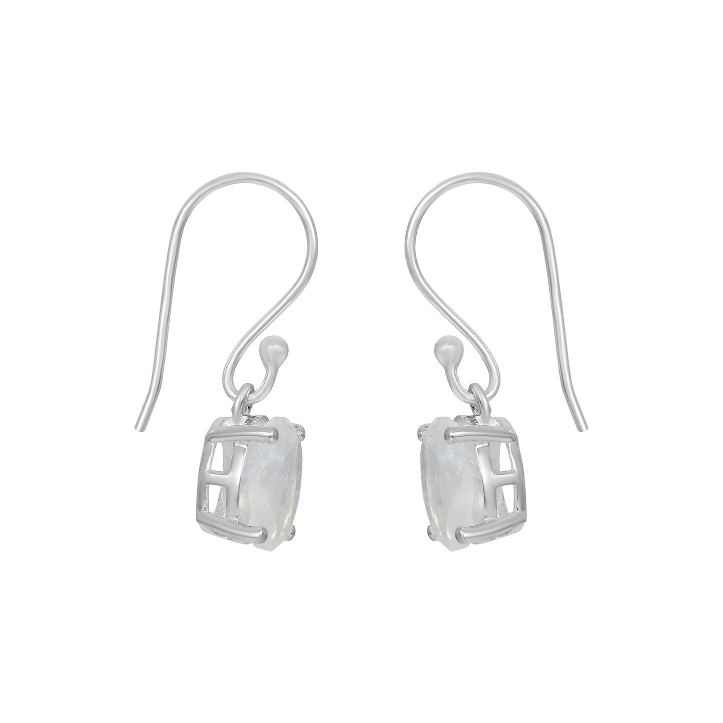 Sterling Silver Earrings Moonstone  IGE-867