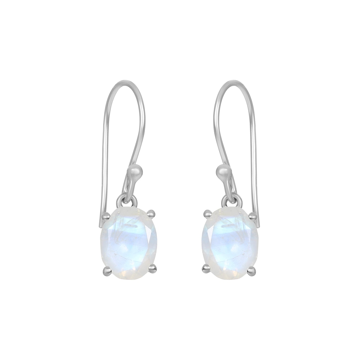 Sterling Silver Earrings Moonstone  IGE-867