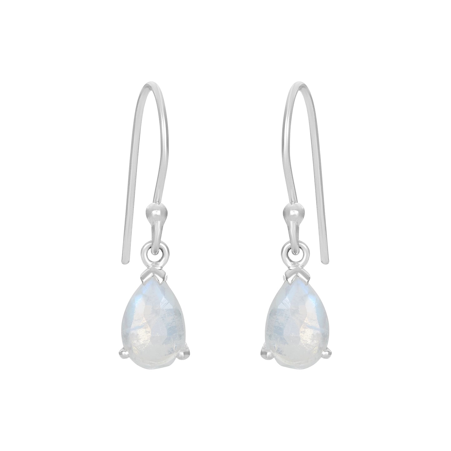 Sterling Silver Earrings Moonstone  IGE-677