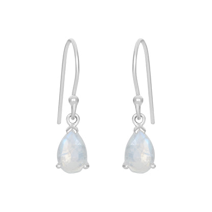 Sterling Silver Earrings Moonstone  IGE-677