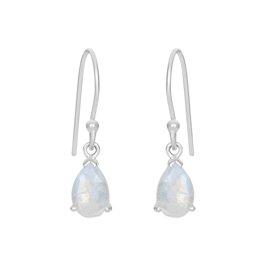 Sterling Silver Earrings Moonstone  IGE-677