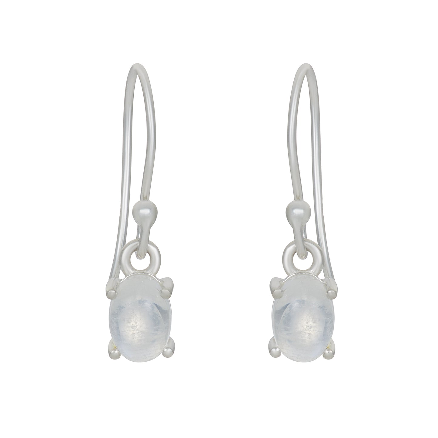 Sterling Silver Earrings Moonstone  IGE-1177