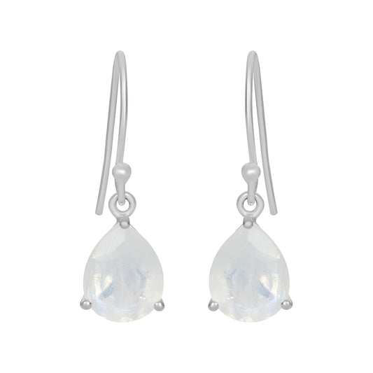 Sterling Silver Earrings Moonstone  IGE-1320