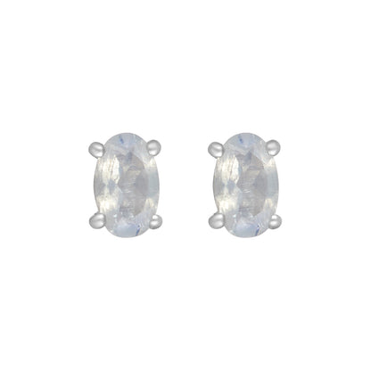 Sterling Silver Earrings Moonstone (3pr card)   IGE-1323