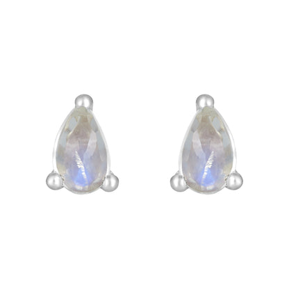 Sterling Silver Earrings Moonstone  IGE-1203