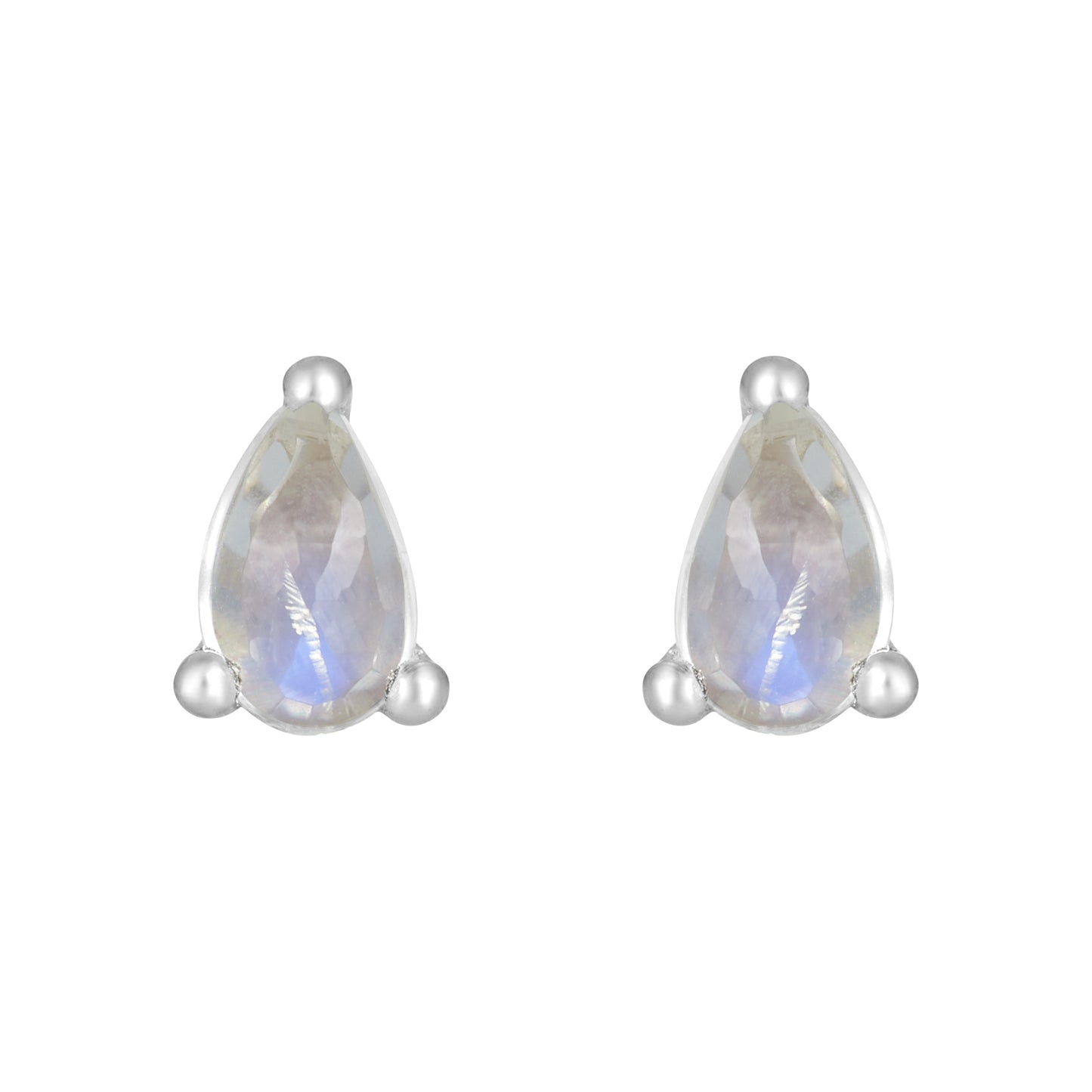 Sterling Silver Earrings Moonstone  IGE-1203