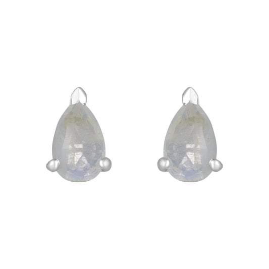 Sterling Silver Earrings Moonstone (3pr card)   IGE-1319