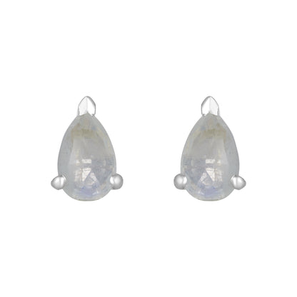 Sterling Silver Earrings Moonstone (3pr card)   IGE-1319