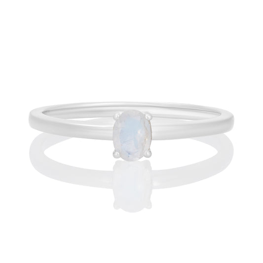 Sterling Silver Ring Moonstone  IGR-2508 Size 10