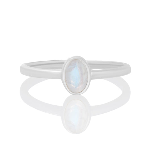 Sterling Silver Ring Moonstone  IGR-2834 Size 8