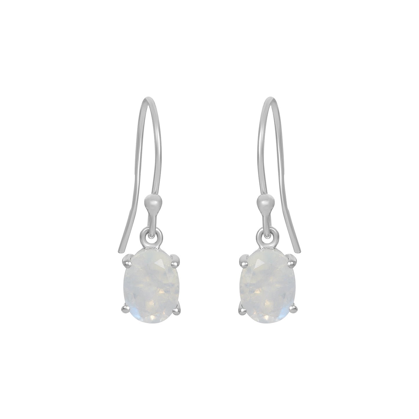 Sterling Silver Earrings Moonstone  IGE-678