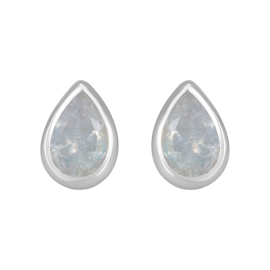 Sterling Silver Earrings Moonstone  IGE-1204