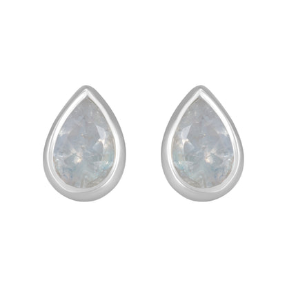 Sterling Silver Earrings Moonstone  IGE-1204