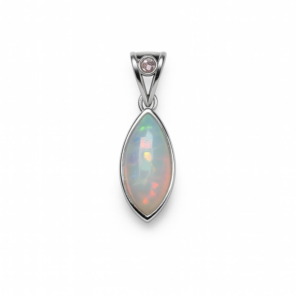 Sterling Silver Pendant Opal